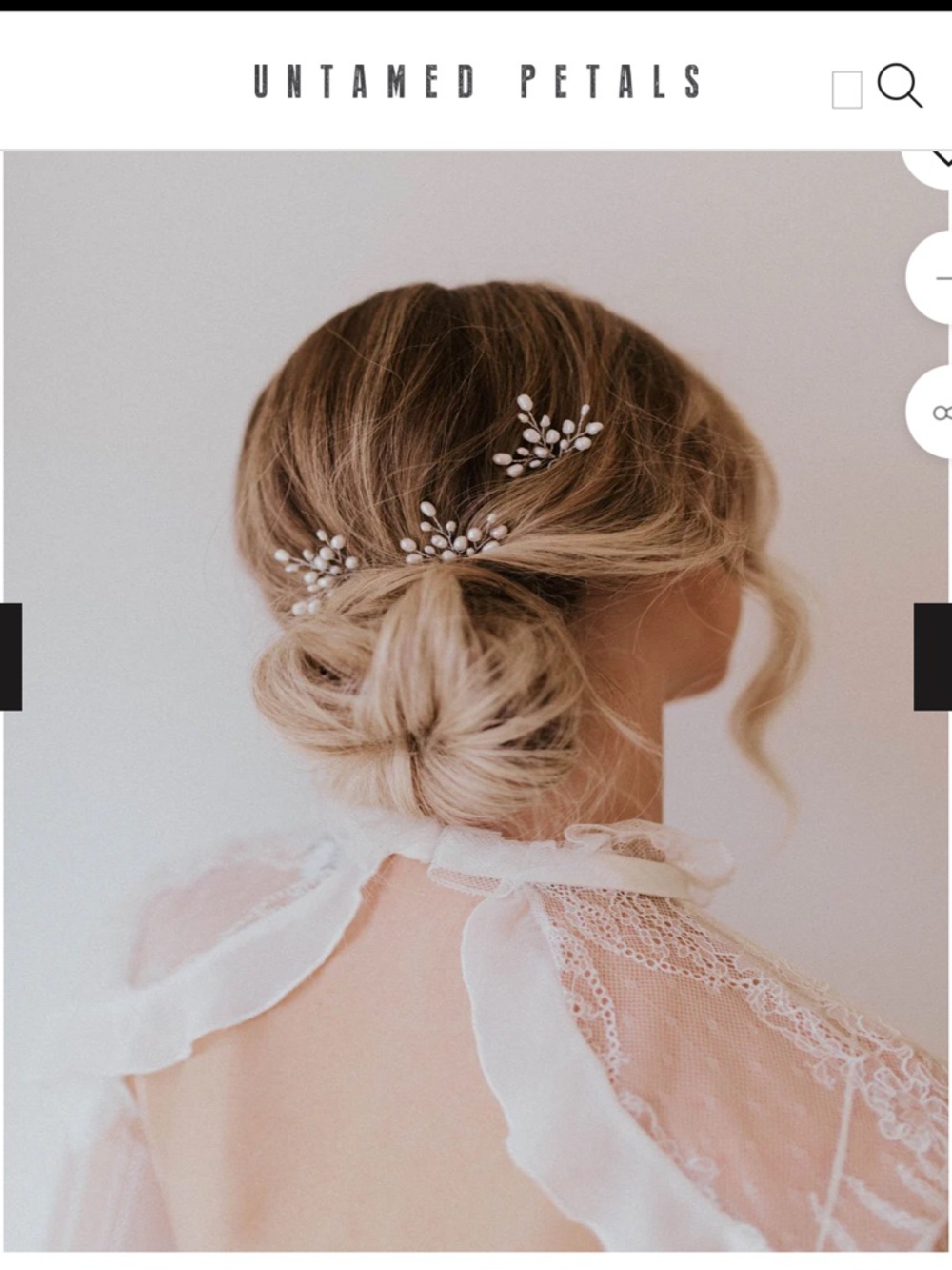 3x Untamed Petals Parker Freshwater Pearl Hairpins